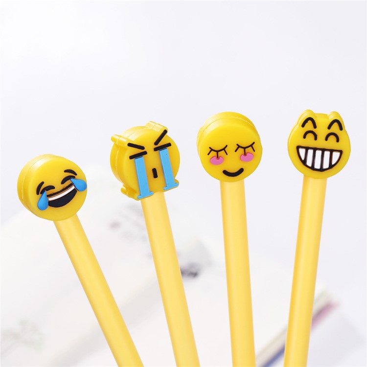 Novelty Funny face Gel-ink Pen 0.5 mm Cute Roller Ball Pens Office School Supplies 10pcs - Green-1