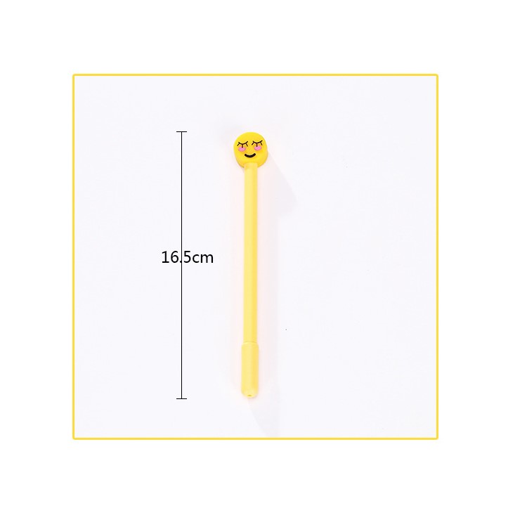 Novelty Funny face Gel-ink Pen 0.5 mm Cute Roller Ball Pens Office School Supplies 10pcs - Green-2