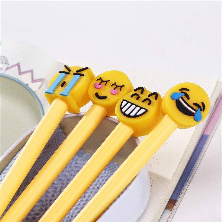 Novelty Funny face Gel-ink Pen 0.5 mm Cute Roller Ball Pens Office School Supplies 10pcs - Green-4