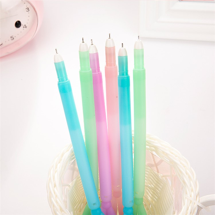 Noctilucent Gel-ink Pen 0.38mm Rabbit Ear Modelling Roller Ball Pens 20pcs - Pink-4