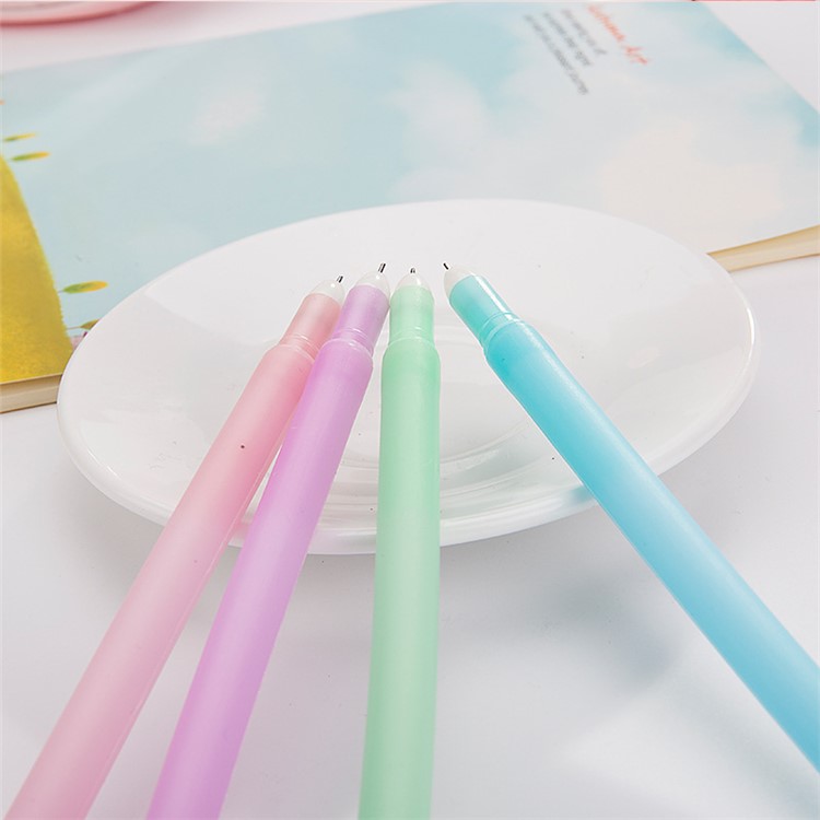 Noctilucent Gel-ink Pen 0.38mm Rabbit Ear Modelling Roller Ball Pens 20pcs - Pink-5