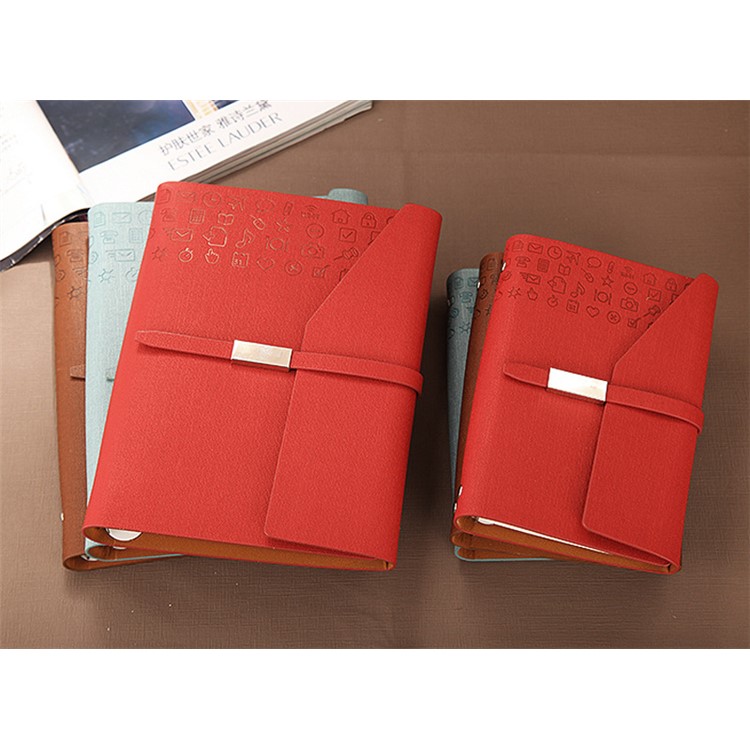 Business Style 100Sheet Imprint A5 LooseLeaf Notebook with Buckle
