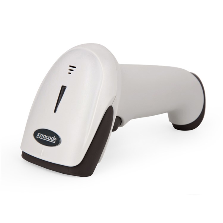 MJ-2300 Wireless One-dimensional Bluetooth Barcode LED Scanner - White-1