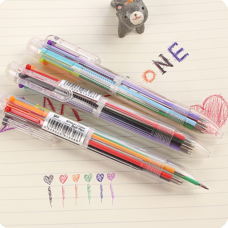 Creative School Stationery Cartoon Funny Multi-color Ballpoint Pen-1