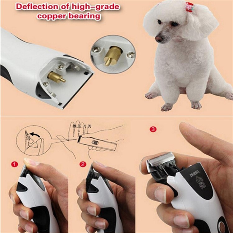 RFC-280A Low-noise Electric Pet Hair Trimmer Shaver Clipper - EU Plug-14