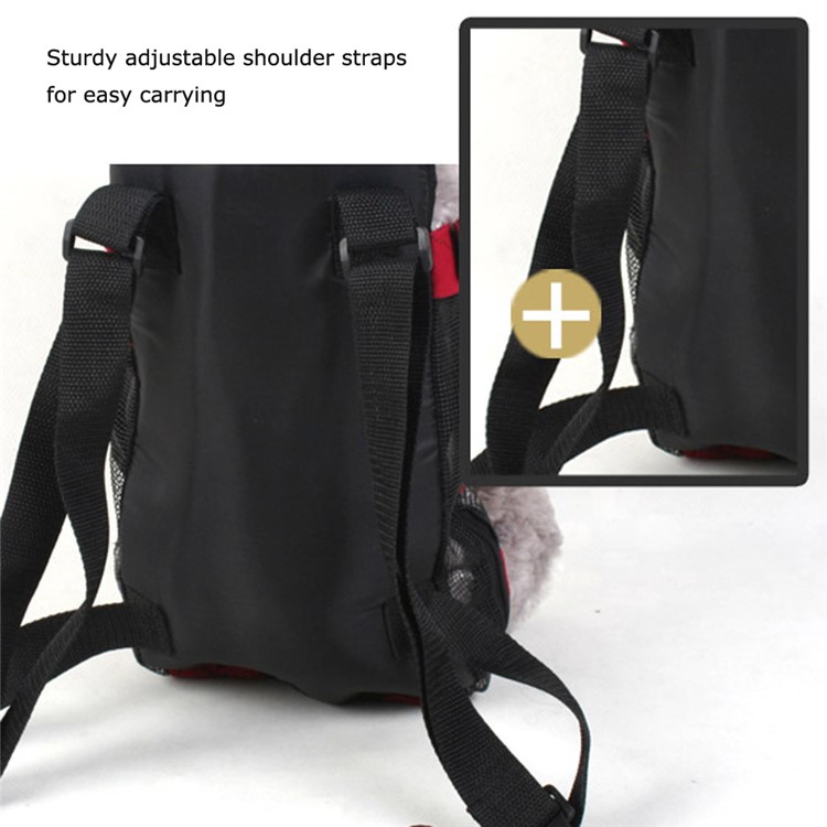 HOOPET Canvas Front Pack Pet Dogs Carrier Backpack Shoulder Bag, Size: L-5