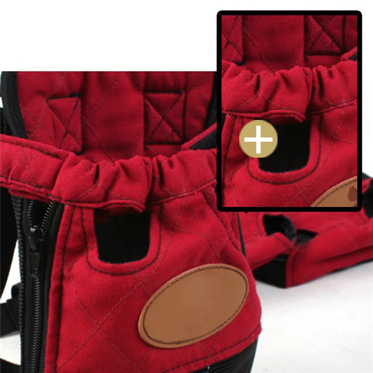 HOOPET Canvas Front Pack Pet Dogs Carrier Backpack Shoulder Bag, Size: L-7