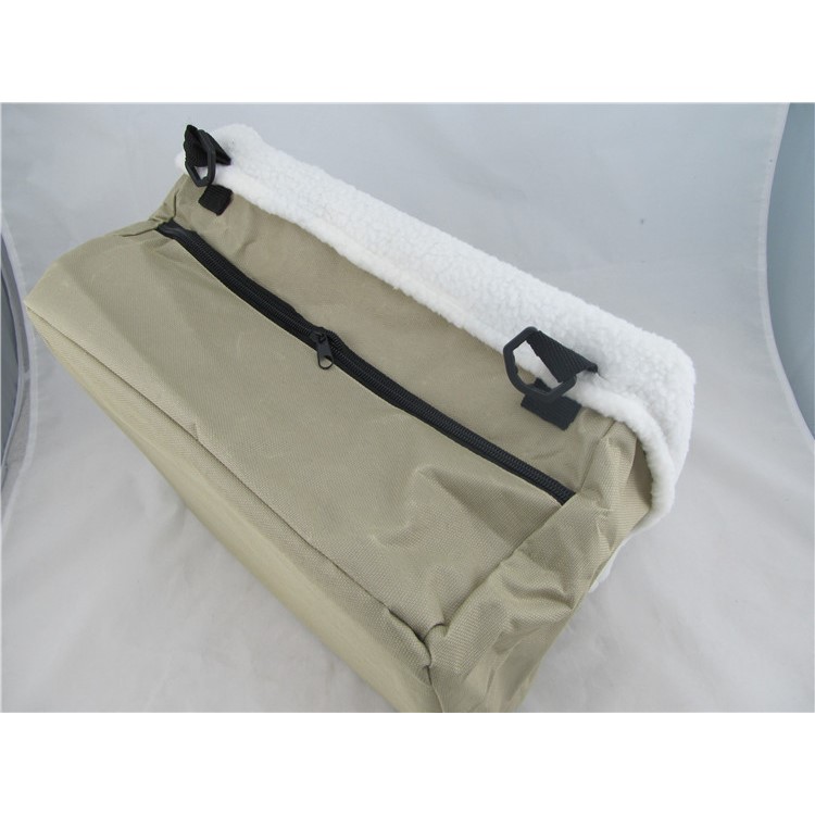 Car Pet Basket Booster Seat with Adjustable Safety Leash-2