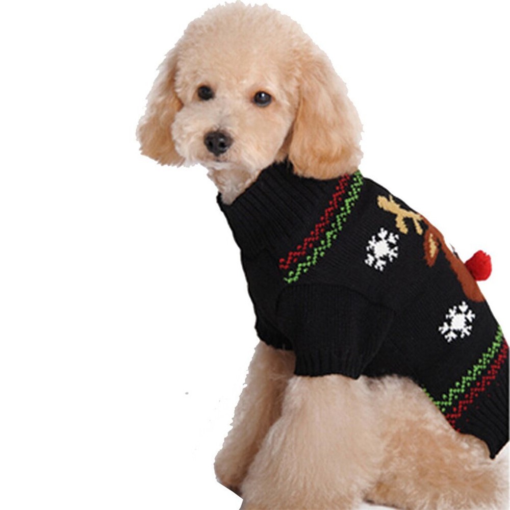 Kostüm Niedliche Pullover Hirsch Welpen Kleider Winter Neujahr Weihnachten für Hund und Katze - L-6