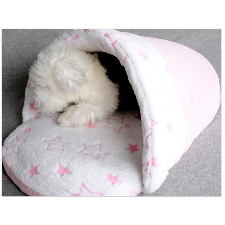 Lovely Slipper Shape Pet Dog Bed Teddy Puppy Cat Indoor House Soft Warm Cushion-1