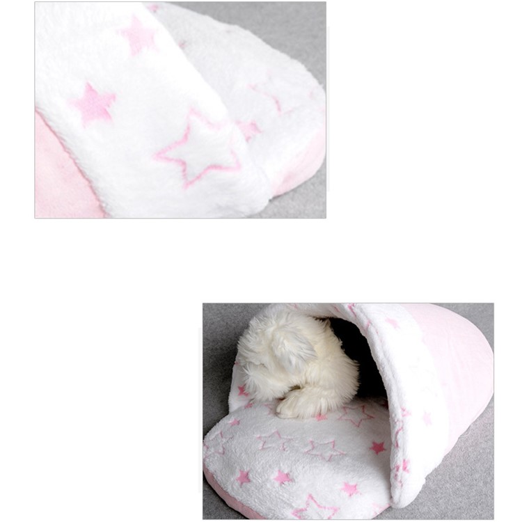 Lovely Slipper Shape Pet Dog Bed Teddy Puppy Cat Indoor House Soft Warm Cushion-3