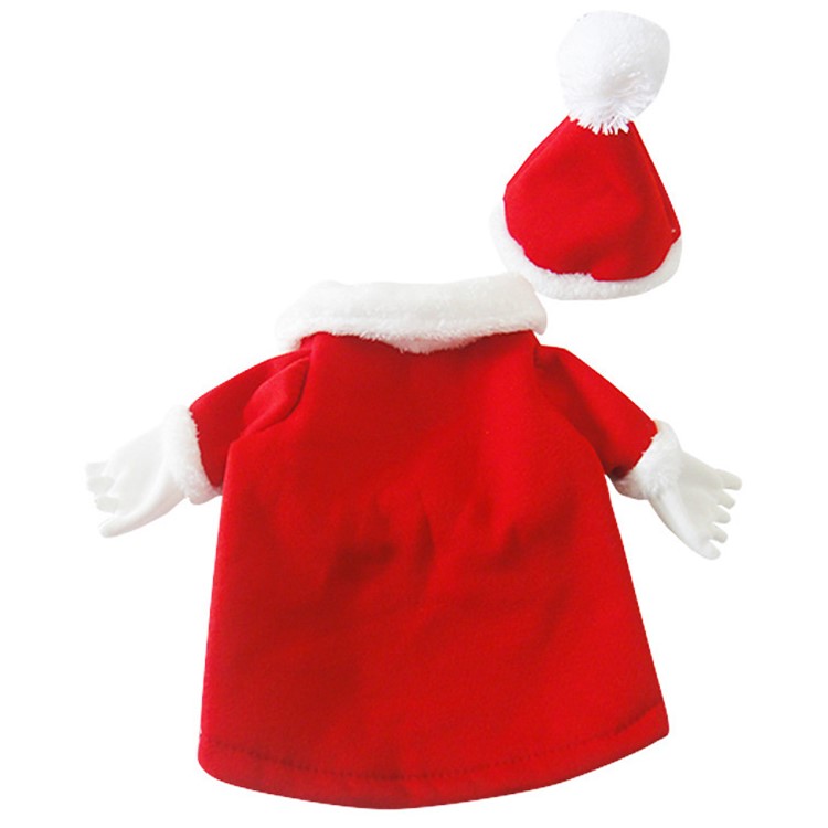 New Santa Dog Costume Christmas Pet Clothes Winter Hoodie Coat Clothes for Dog Pet - S-4