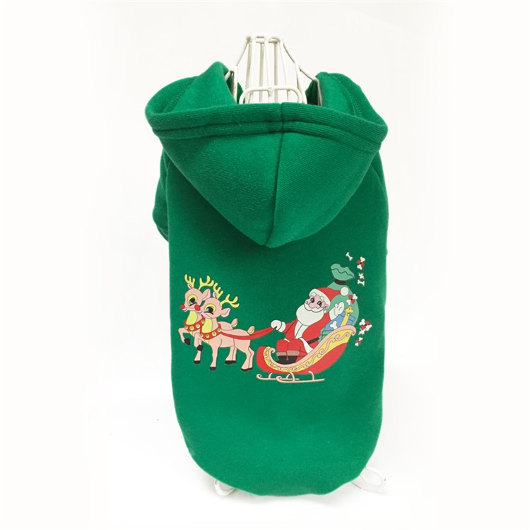 LED Costume Man and Deer Pattern Puppy Clothes Christmas for Pet - S-4