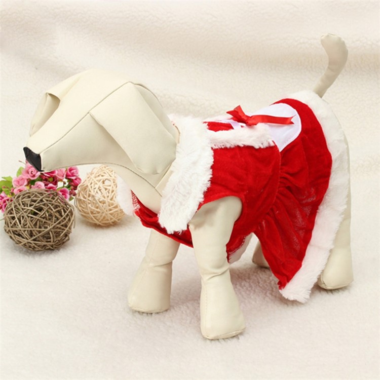 Costume Christmas Dress for Small Dog for Winter Spring - S-7