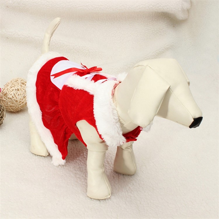 Costume Christmas Dress for Small Dog for Winter Spring - S-9