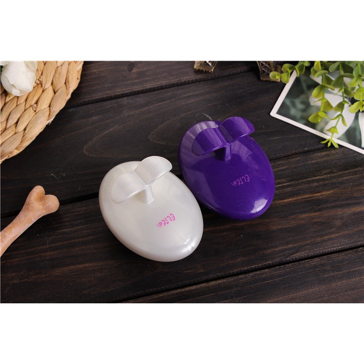 Cat Dog Brush Ultra-Soft Silicone Pins No Scratching Pet Grooming Tool Shedding Massage - White-3