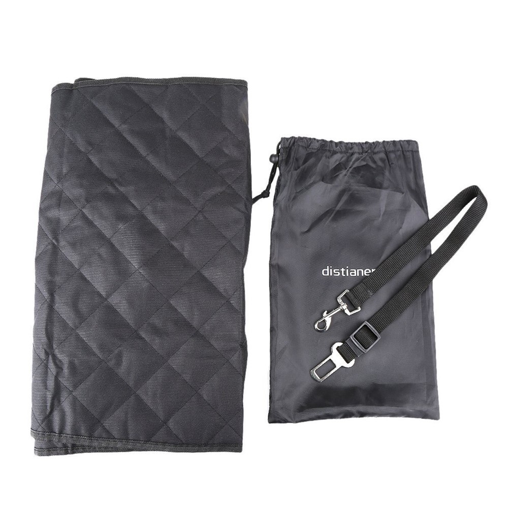 Waterproof Oxford Cloth Car Seat Mat Non Slip Dog Car Seat Cover Protector - Black-5