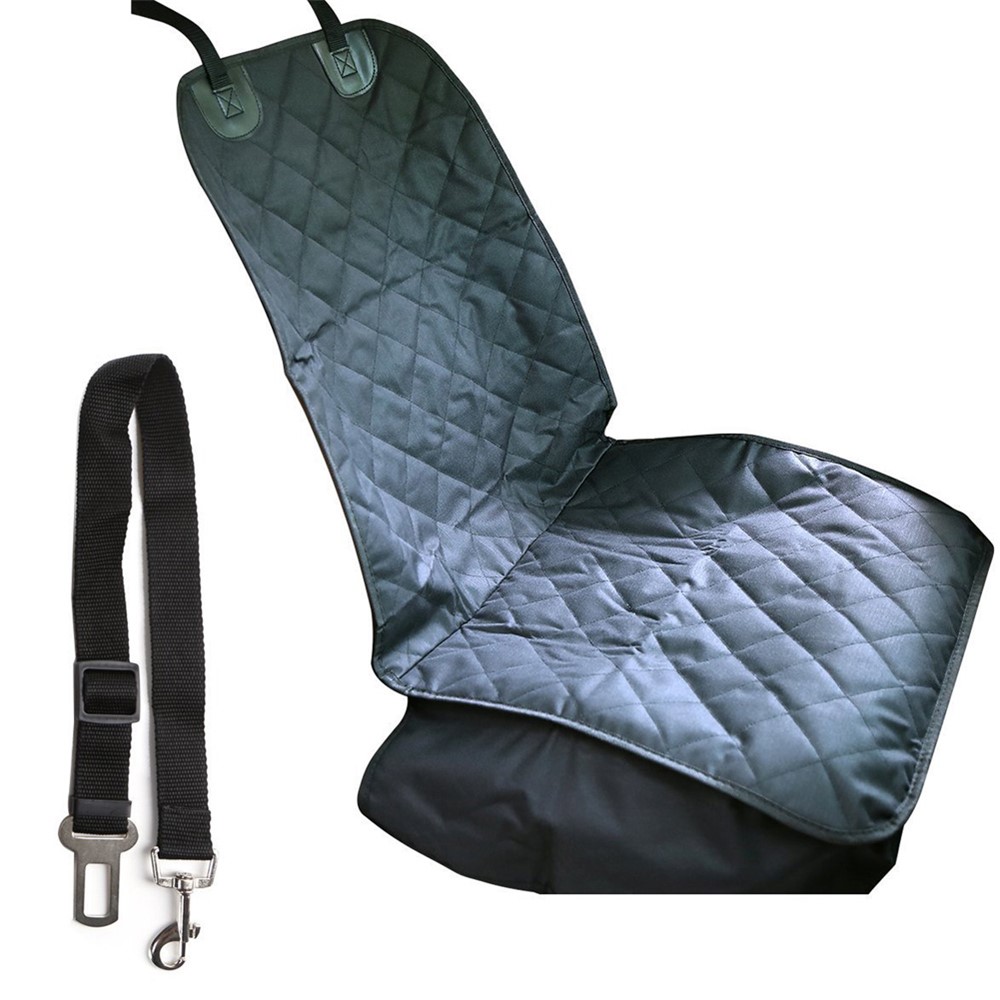Waterproof Oxford Cloth Car Seat Mat Non Slip Dog Car Seat Cover Protector - Black-7
