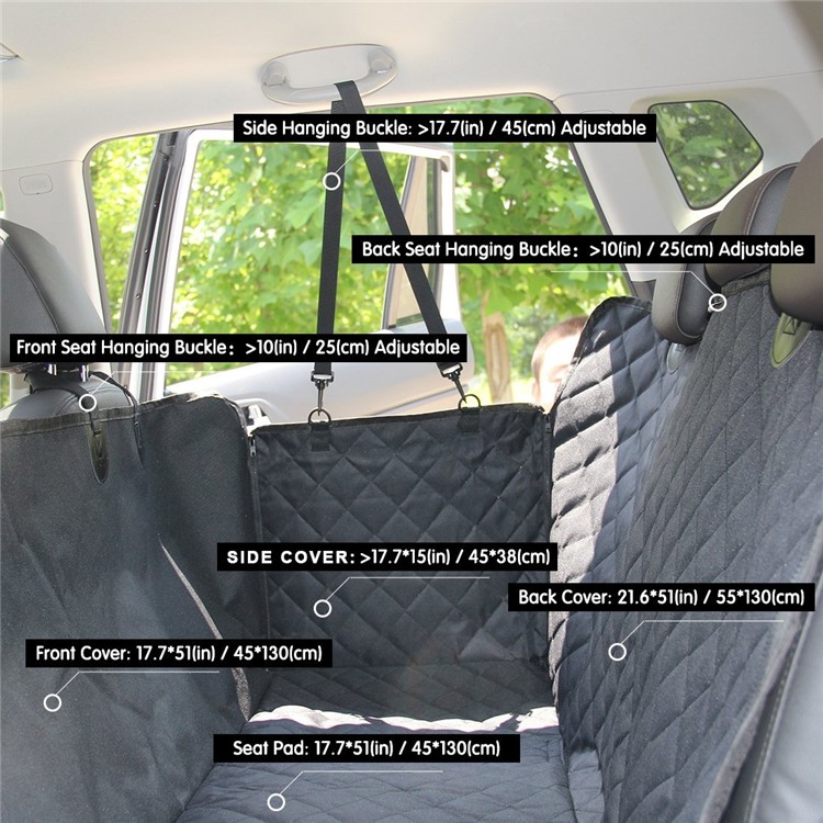 Oxford Fabric Pet Car Seat Cover Mat Blanket Anti-skid Water-proof Hammock Cushion Fence Covers-5