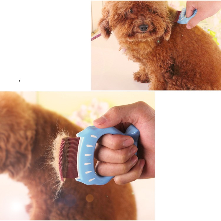 Pet Dematting Comb Grooming Undercoat Rake Brush, Size: 12 x 8cm-6