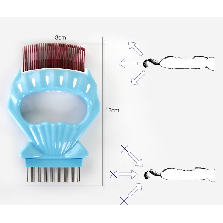 Pet Dematting Comb Grooming Undercoat Rake Brush, Size: 12 x 8cm-7
