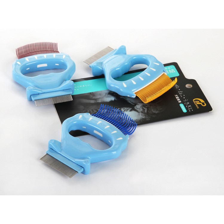 Pet Dematting Comb Grooming Undercoat Rake Brush, Size: 12 x 8cm-8