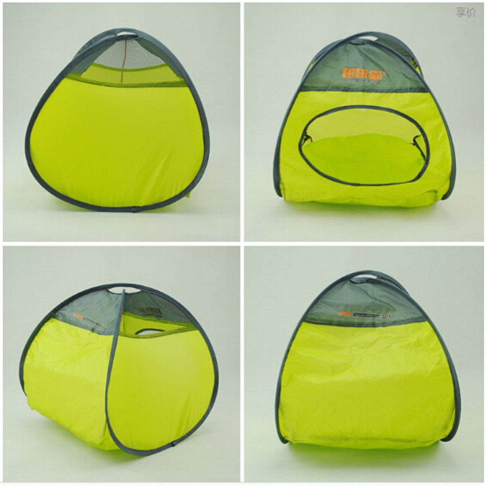 Fashion Portable Polyester Pet House Tent with Ball for Small Cats and Dogs, Size: 40 x 40 x 53cm - Green-3