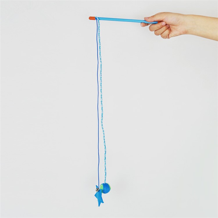 Tease Cat Toy Rod Ball with Star-3