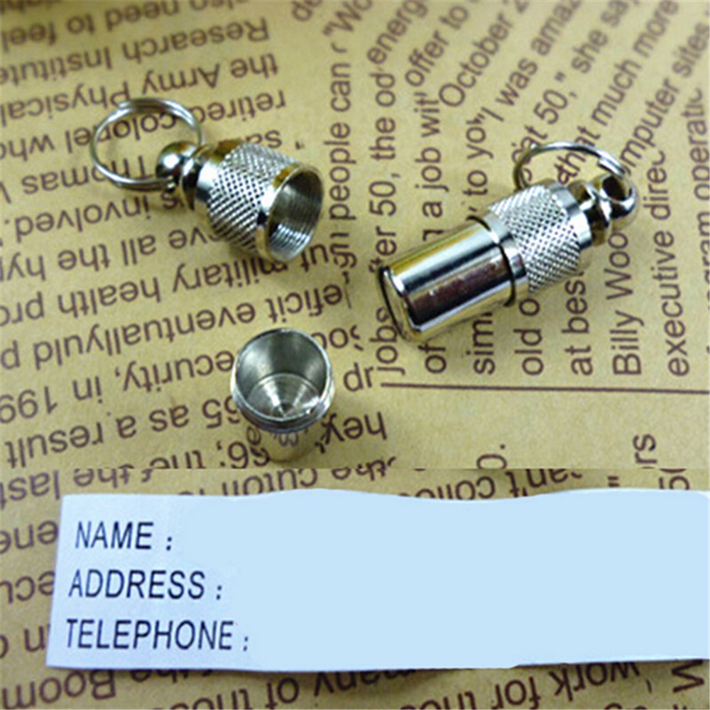 Stainless Steel Small Animal ID Tag Barrel Tube for Anti-lost-8