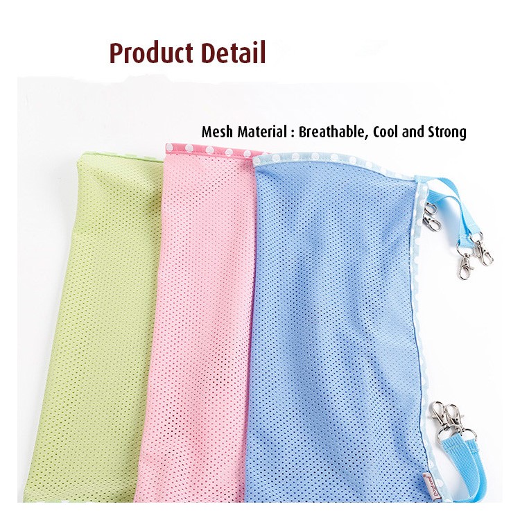 Cute Pet Hanging Bed Breathable Mesh Cat Cage Hammock Bed Mat - S / Pink-5
