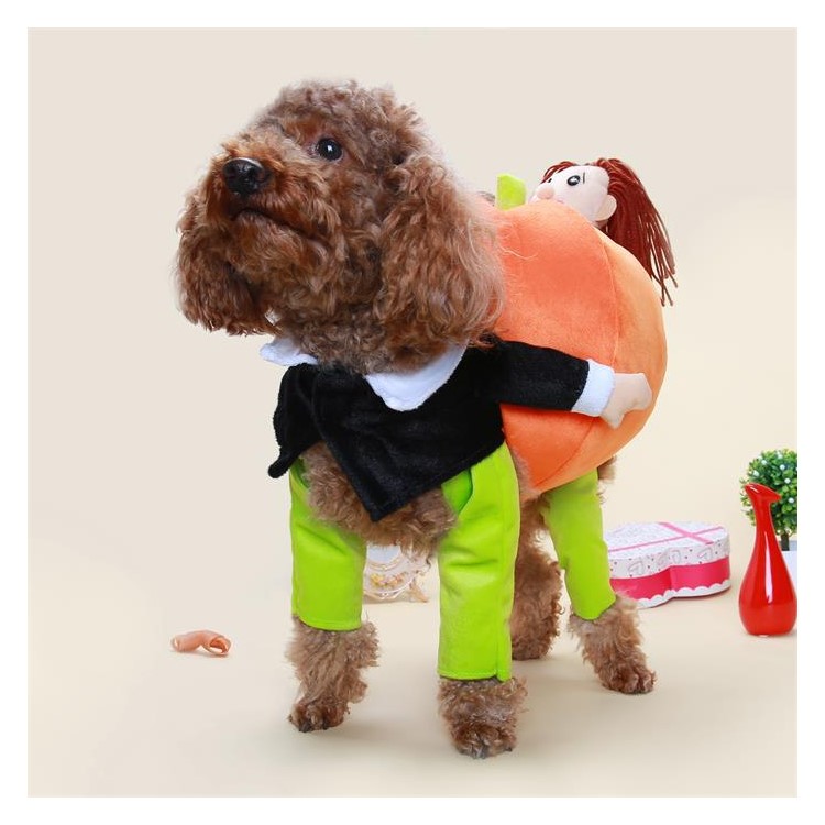 Pet Dog Costume Clothes With Pumpkin for Halloween Party Xmas Christmas Gift - XL-5