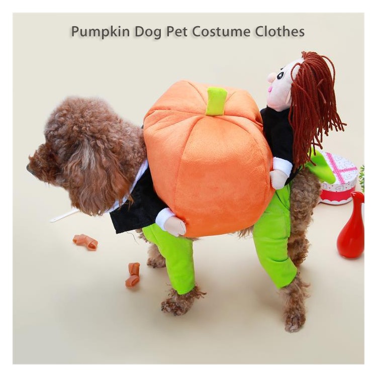 Pet Dog Costume Clothes With Pumpkin for Halloween Party Xmas Christmas Gift - XL-7