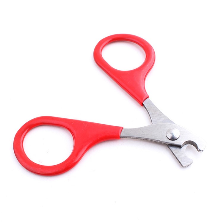 Nail Clippers with Big Handles for Cat Small-breed Dog Puppy & Small Animals Rabbit Bird - Red-1