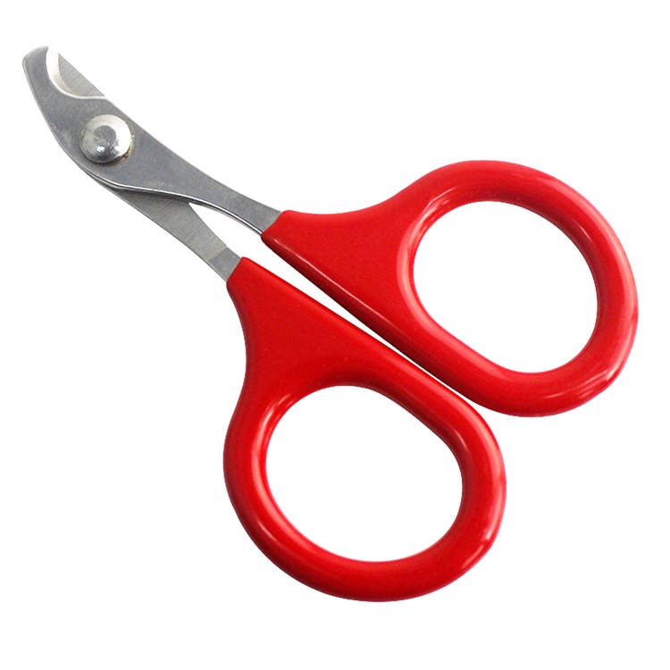 Nail Clippers with Big Handles for Cat Small-breed Dog Puppy & Small Animals Rabbit Bird - Red-2