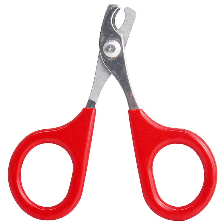 Nail Clippers with Big Handles for Cat Small-breed Dog Puppy & Small Animals Rabbit Bird - Red-3
