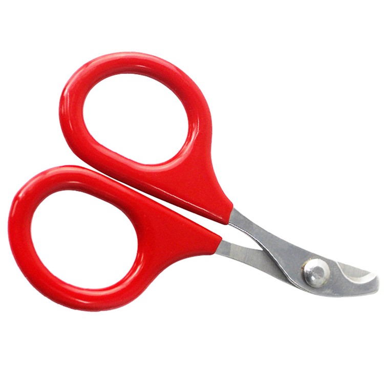 Nail Clippers with Big Handles for Cat Small-breed Dog Puppy & Small Animals Rabbit Bird - Red-4
