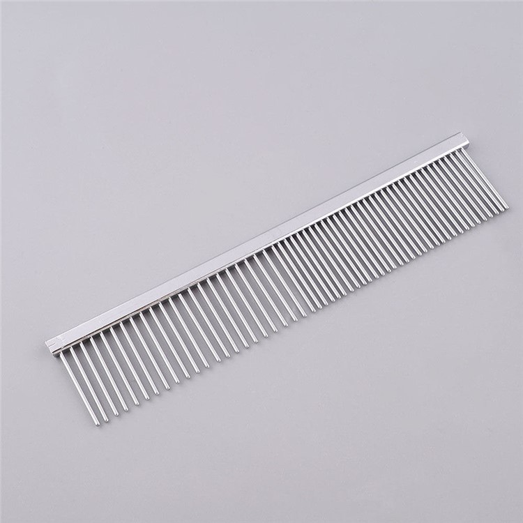 Stainless Steel Pet Dog & Cat Shedding Comb and Grooming Comb-3
