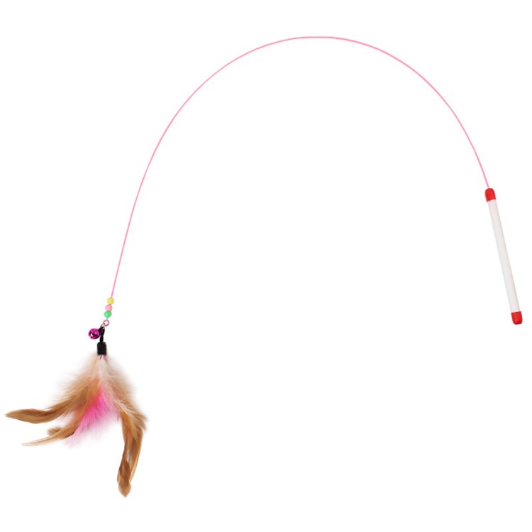 Pet Teasing Toy, Feather Whirl Cat Toy Interactive Chase Ball-4