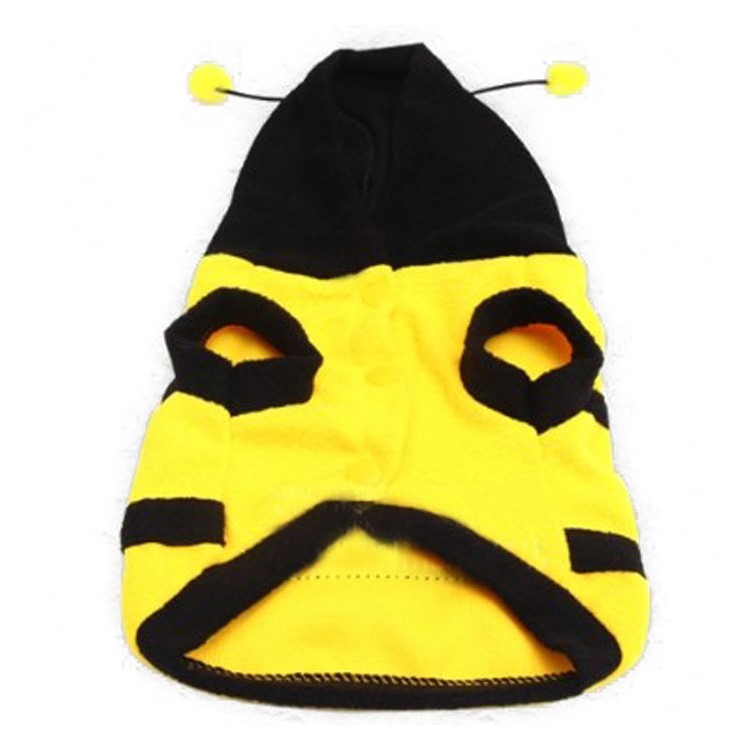 Micro Fleece Bumble Bee Soft Lovely Dog Cat Pet Clothes Dog Costume - Size: 12-1