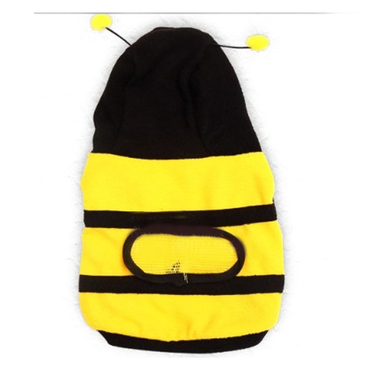 Micro Fleece Bumble Bee Soft Lovely Dog Cat Pet Clothes Dog Costume - Size: 12-2