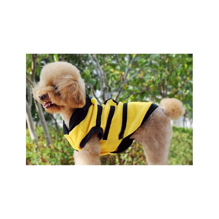Micro Fleece Bumble Bee Lovely Dog Cat Costume - Size: 16-3