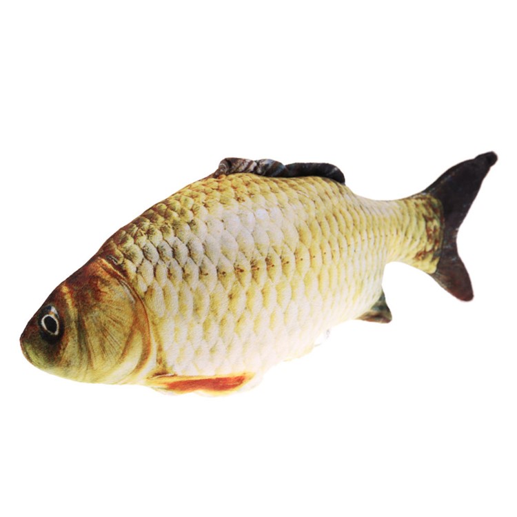Cat Catnip Mint Fish Toys Kitty Treat Simulated Animal Fish for Kitty - S / Grass Carp-2