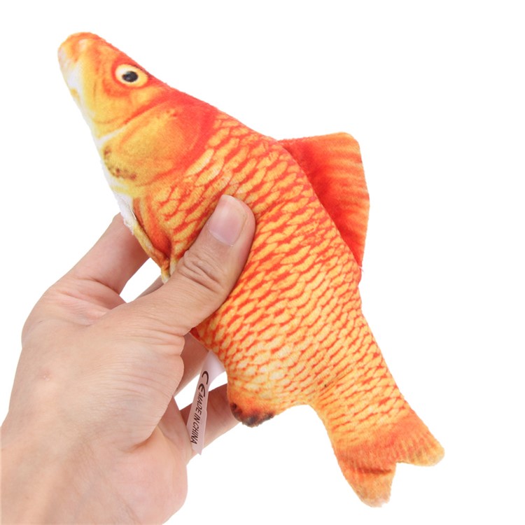 Kitty Treat Simulated Animal Fish Cat Catnip Mint Fish Toys for Kitty - M / Red Fish-4