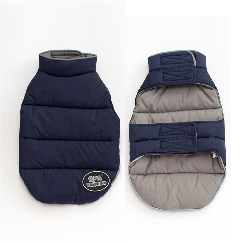 Reversible Waterproof Dog Jacket Pet Dog Vest Coat, Size: XXXL - Dark Blue-1
