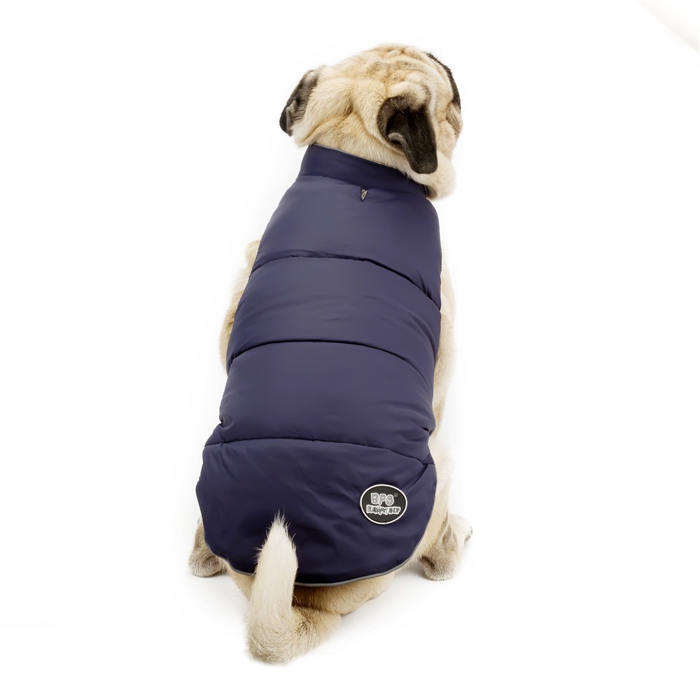 Reversible Waterproof Dog Jacket Pet Dog Vest Coat, Size: XXXL - Dark Blue-2