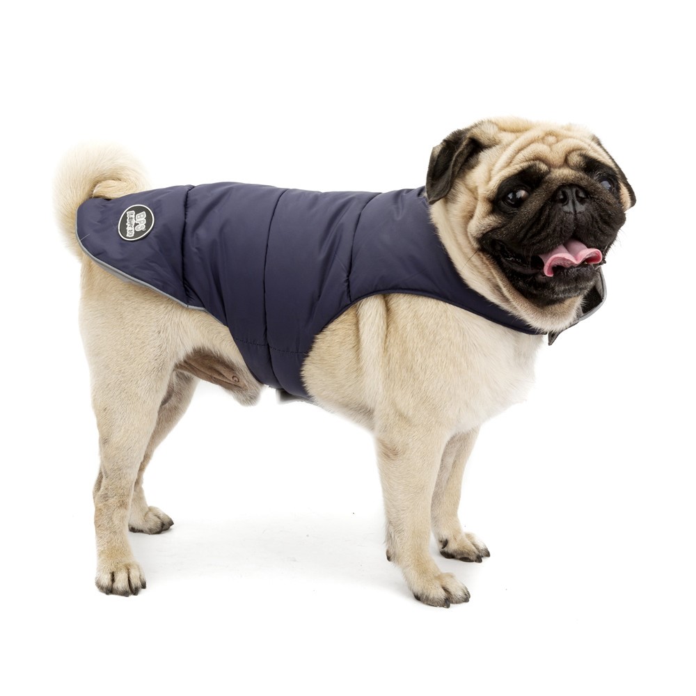 Reversible Waterproof Dog Jacket Pet Dog Vest Coat, Size: XXXL - Dark Blue-3