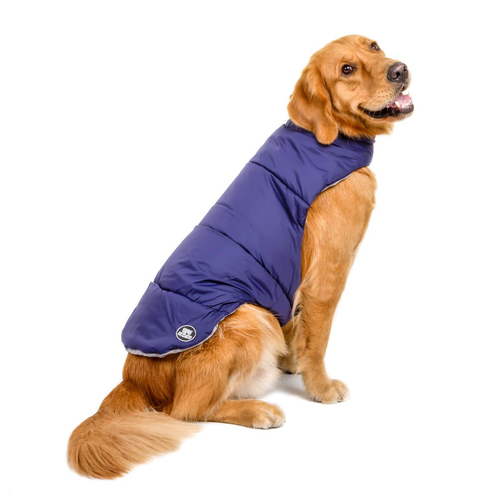 Reflective Reversible Waterproof Dog Jacket Pet Dog Vest Coat, Size: XXXXXXL - Red-6