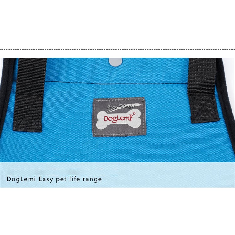 Canine Aid Dog Lift Harness with Handle Rehabilitation Harness Dog Walking Auxiliary Strap - Blue / Size: S-11