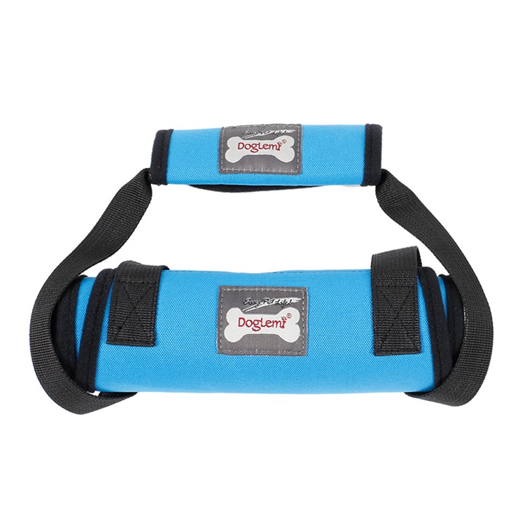 Canine Aid Dog Lift Harness with Handle Rehabilitation Harness Dog Walking Auxiliary Strap - Blue / Size: S-3