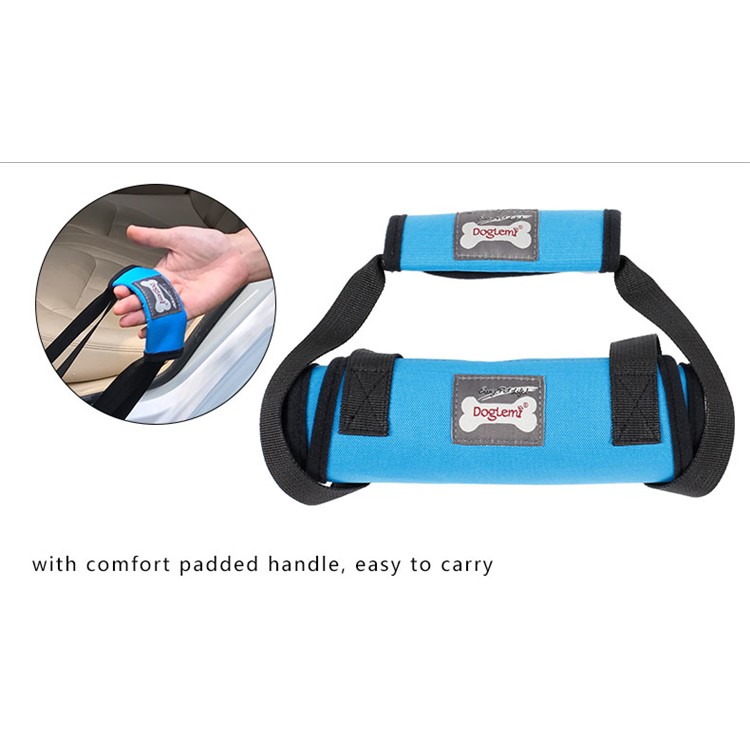 Canine Aid Dog Lift Harness with Handle Rehabilitation Harness Dog Walking Auxiliary Strap - Blue / Size: S-7